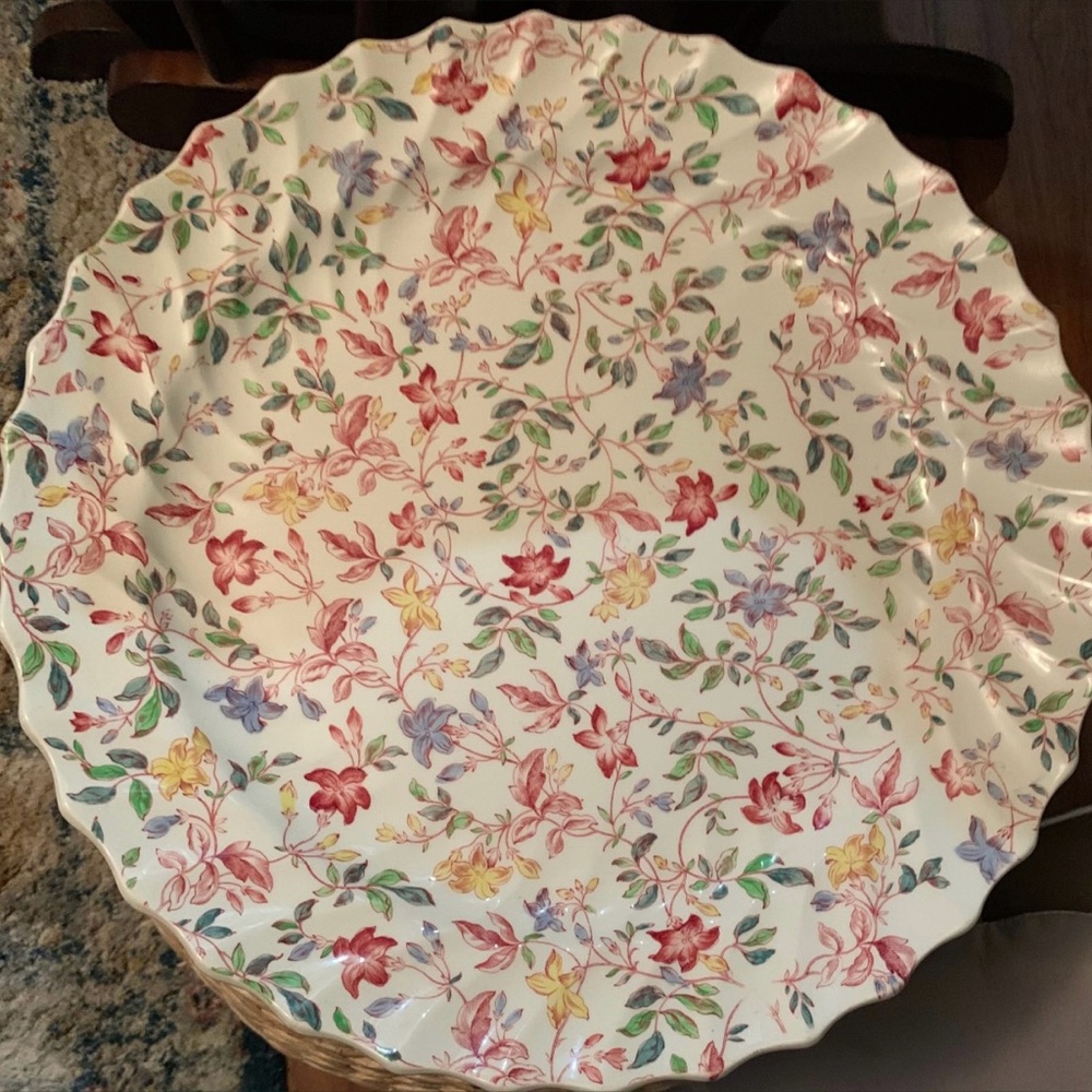 Antique Copeland Spode Morning Glory Lg Tray 9156
